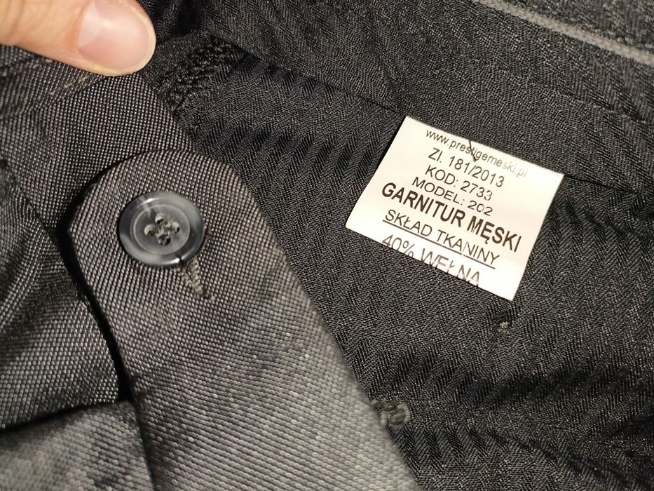 Garnitur męski grafitowy Desire 182/96/82/A