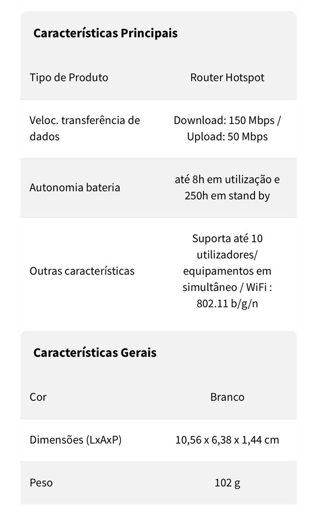 Hotspot/router da Vodafone desbloqueado
