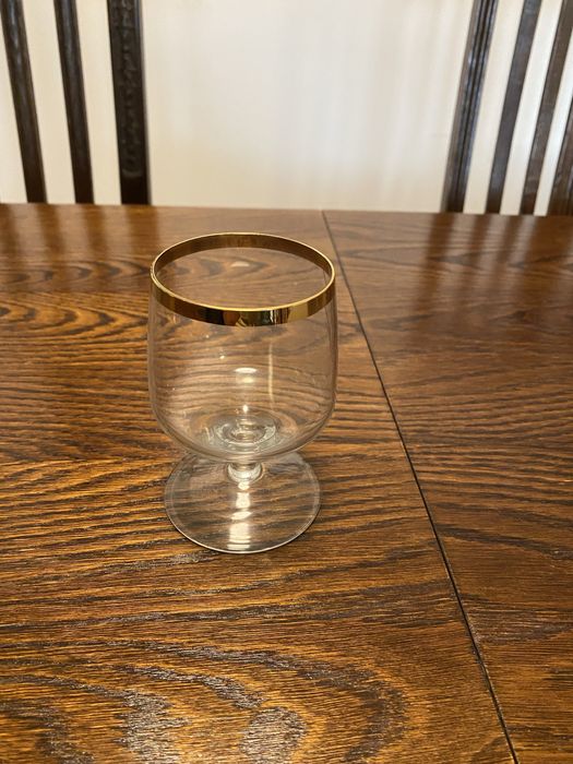 4 sz kielszek do koniaku pozłacany koniakowka