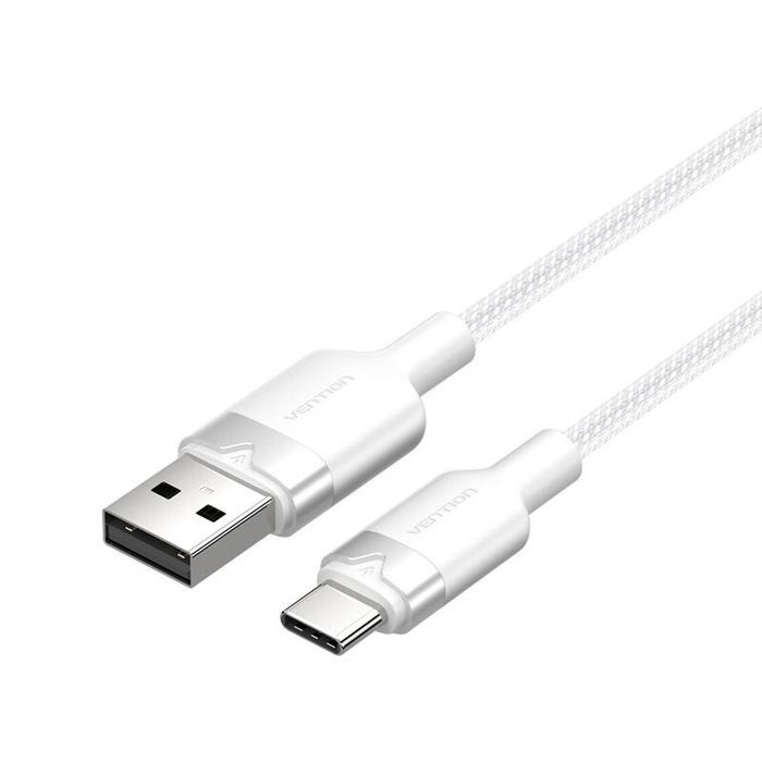 Kabel Usb Vention Ctnwf 1M Usb-A Do Usb-C 3A Biały Ładowanie