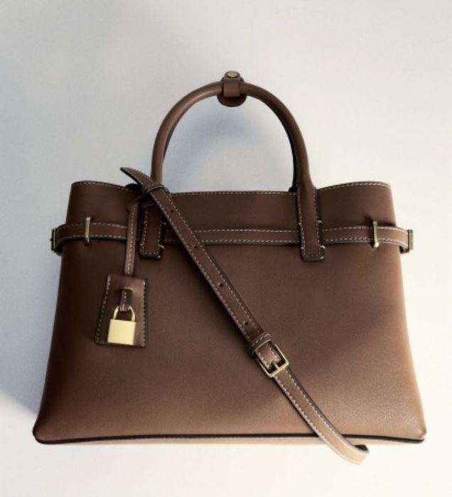 Сумка mango коричнева