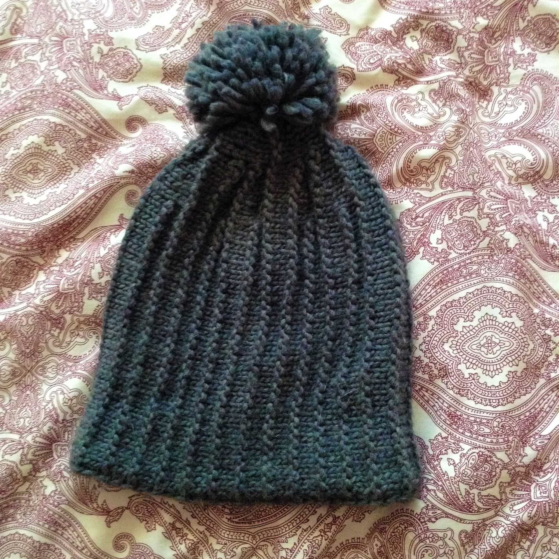 Gorro lã cinzento zara