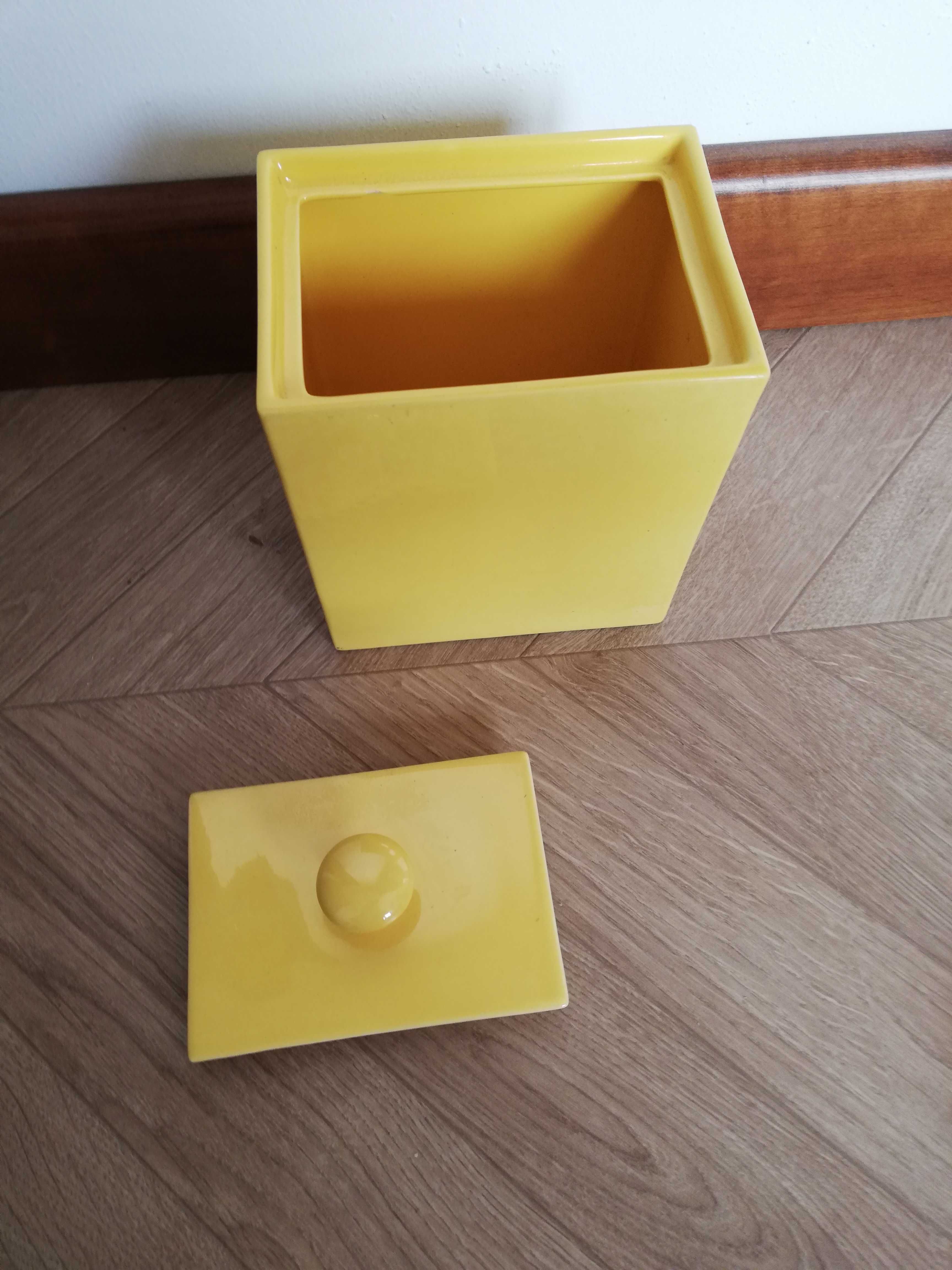 Pojemnik z pokrywką ceramiczny żółty Hedwig Bollhagen Rzadkość