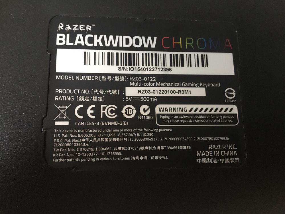 Klawiatura Razer Blackwidow Chroma