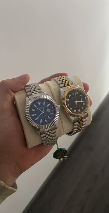 Rolex Datejust azul preto/dourado