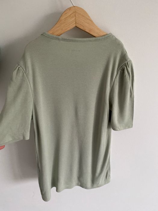 Bluzka name it 122/128 pistacjowa bufki guziki