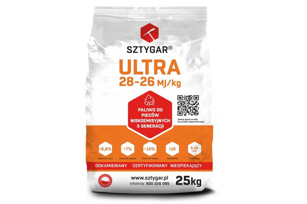 EKOGROSZEK Sztygar Ultra 28Mj Z DOSTAWĄ Węgiel Pellet Piekoszów Kielce