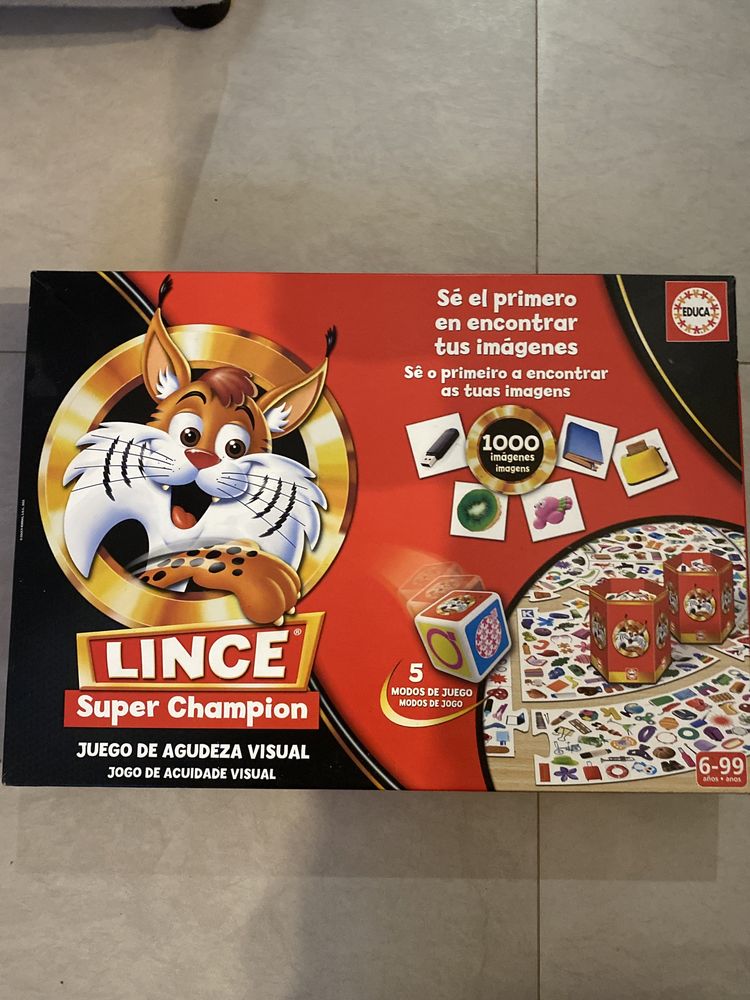 Lince jogo de tabuleiro quase sem uso completo