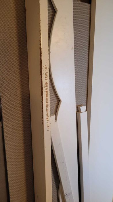 Cama Solteiro Criança Imitar Carruagem Branco Dossel MDF