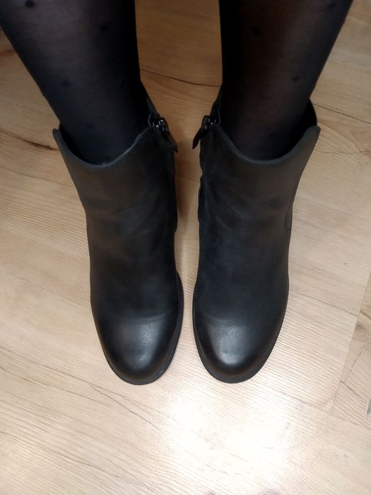 Clara Barson botki czarne na słupku 8cm 37