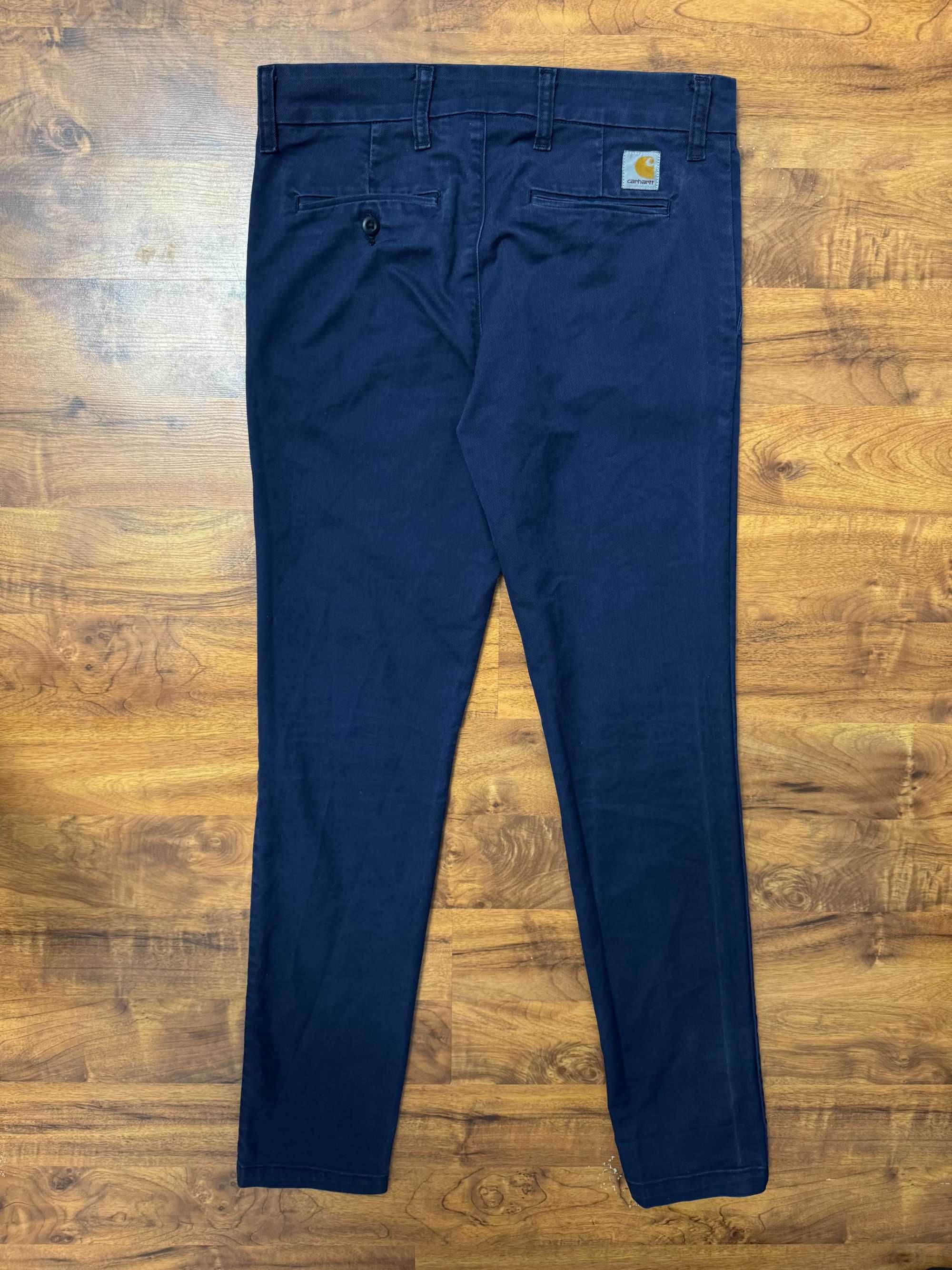 Spodnie materiałowe chinosy bawełniane chinos Carhartt W30 L34 S M