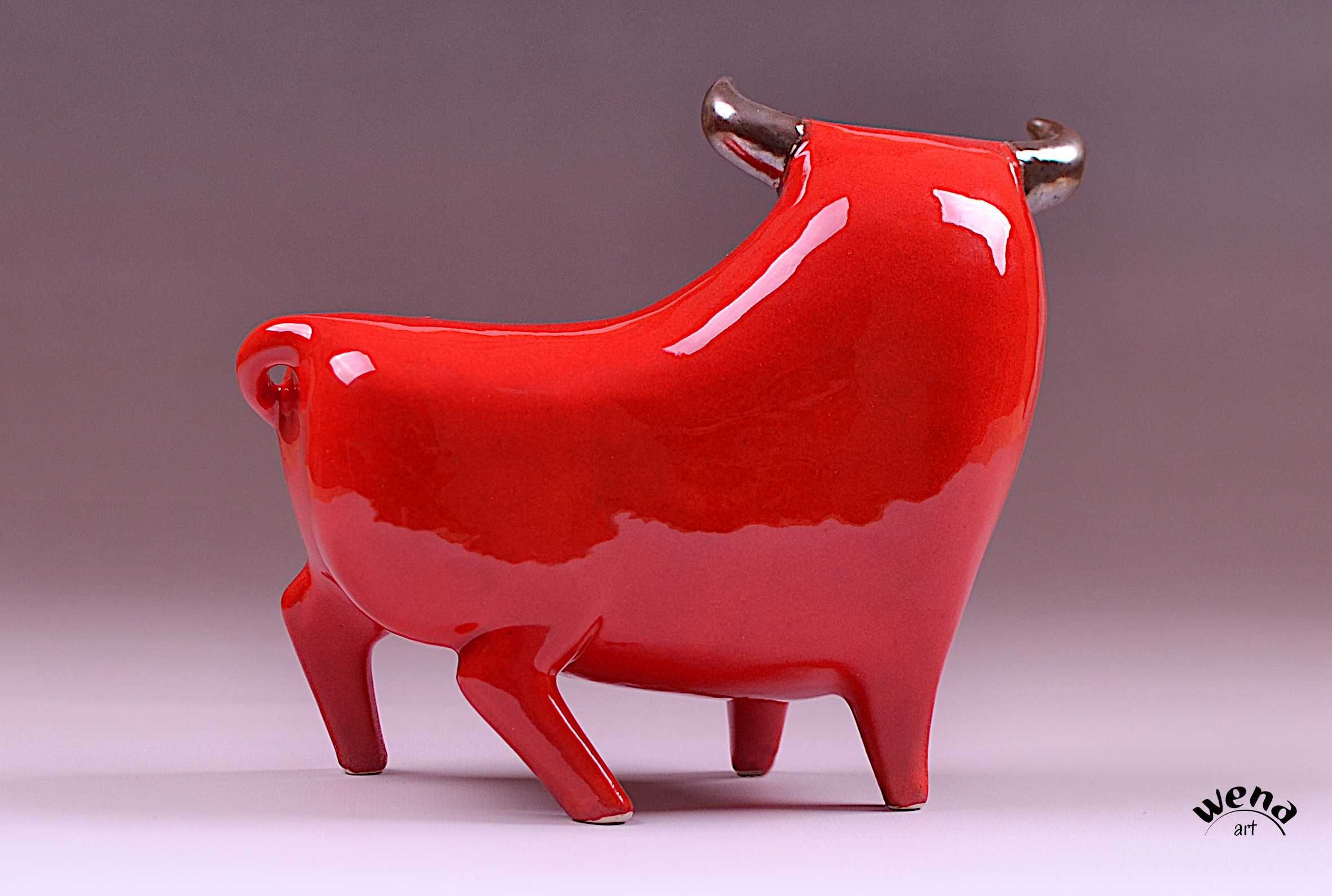 Figura byka byk ceramiczny