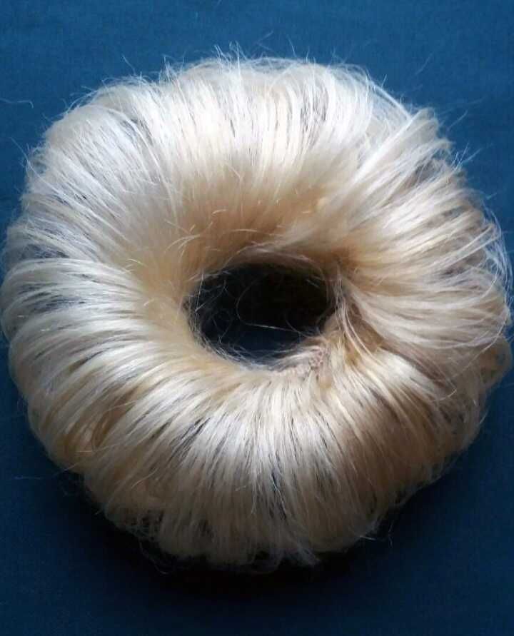 Шиньон - резинка из натуральных волос, разные цвета