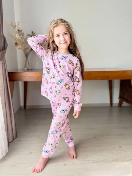Piżama dla dziewczynki Labubu bawełniana