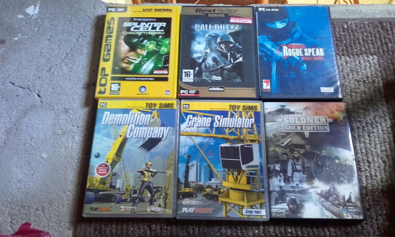 jogos pc/ dvd. como novos. . Todos 60€. Venda individual cada 6€