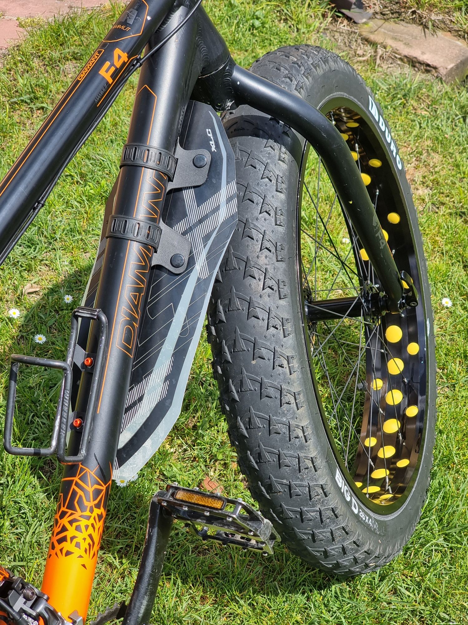 Rower typu fatbike. Diamant F4, Shimano Deore, Tektro