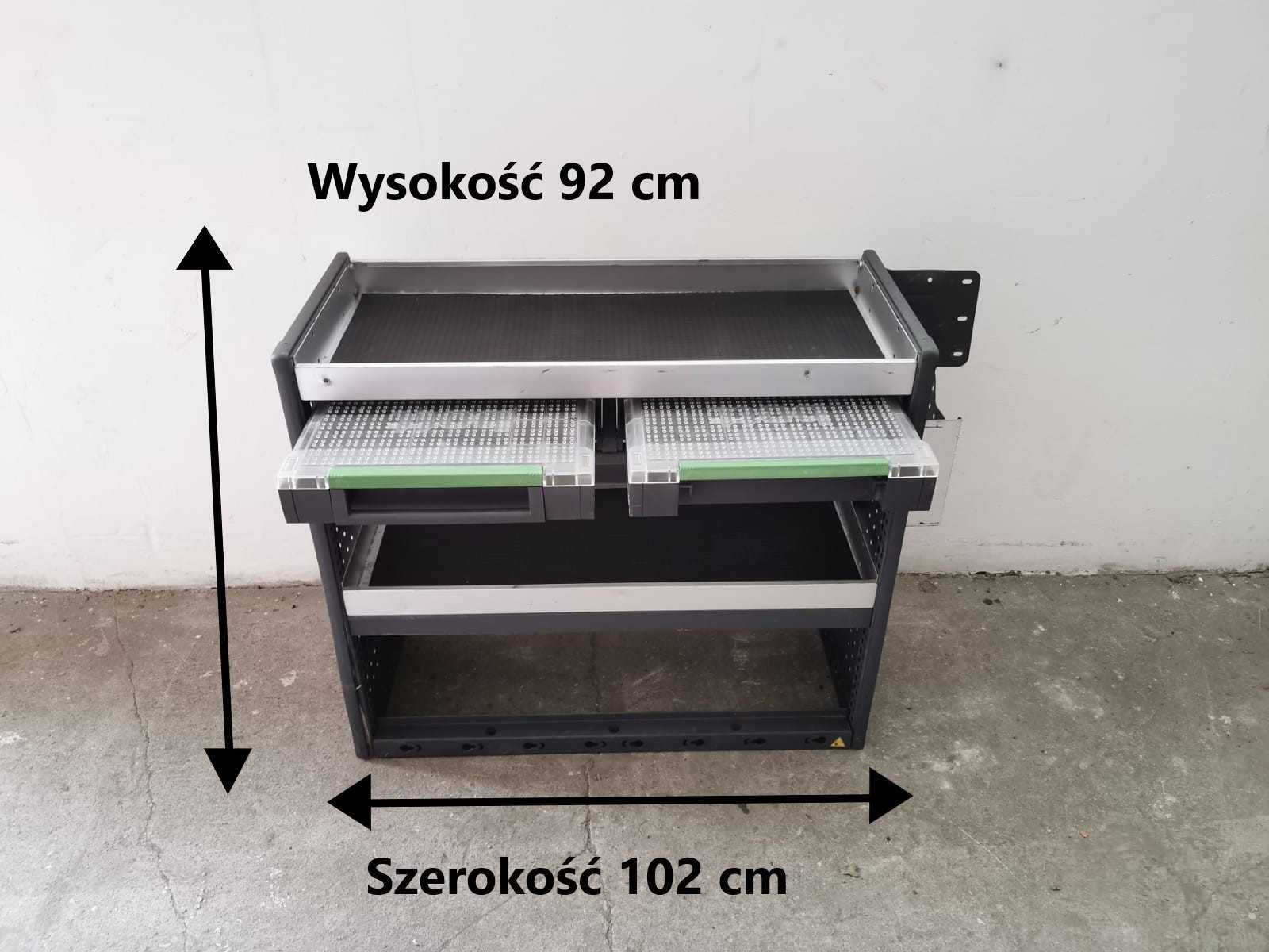 Regał serwisowy samochodowy zabudowa warsztatowa serwis WALIZKI BOTT