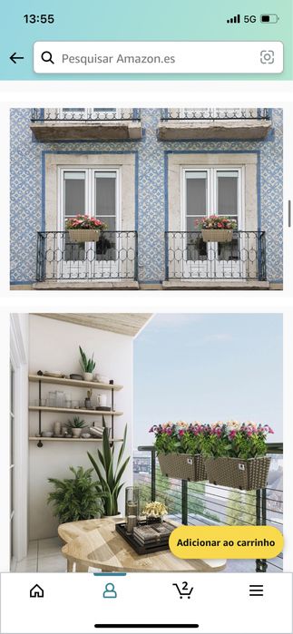 Floreira / vaso / canteiro de varada ou parede novo