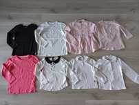 Bluzeczki 116 długi rękaw h&m zara kik