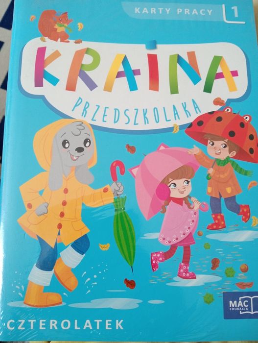 Kraina przedszkolaka pakiet książek 4-latek nowy z metką