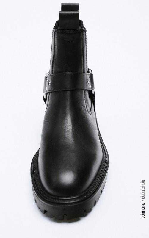 Ботинки Чоботи Zara шкіряні 40 розмір