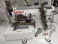 Трехигольная пятиниточная плоскошовная машина Gemsy GEM 5500D-01