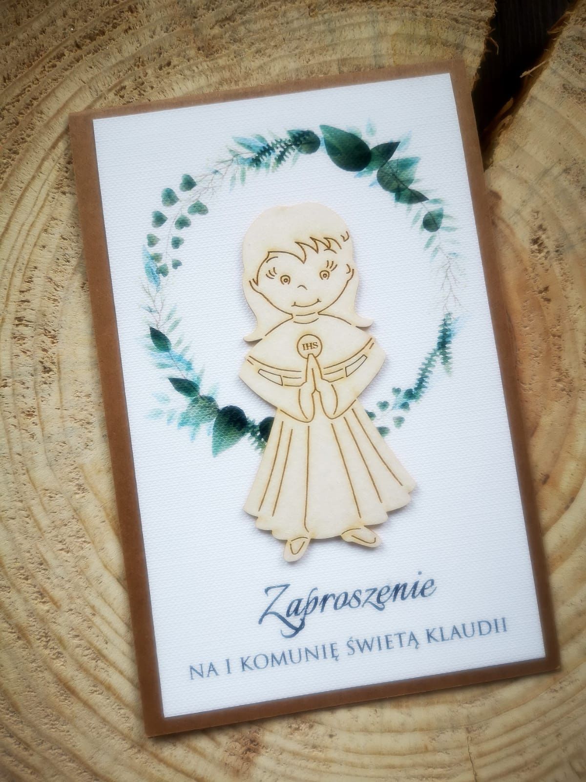 Zaproszenia komunijne Zaproszenie Komunia Święta