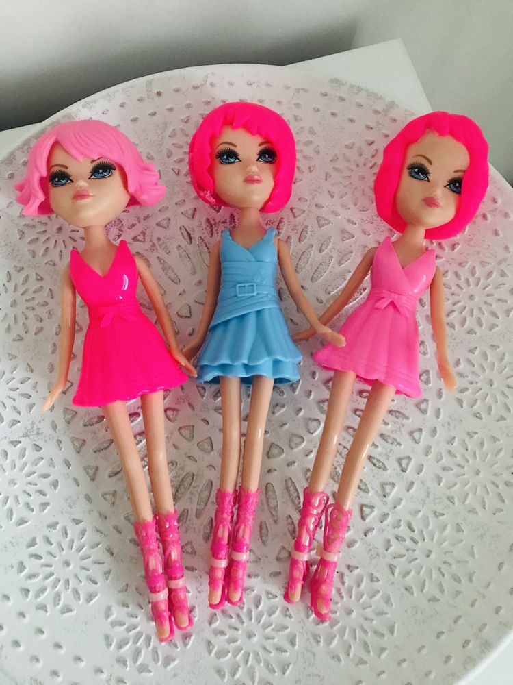 Lalki barbie 3x lalki barbie zestaw