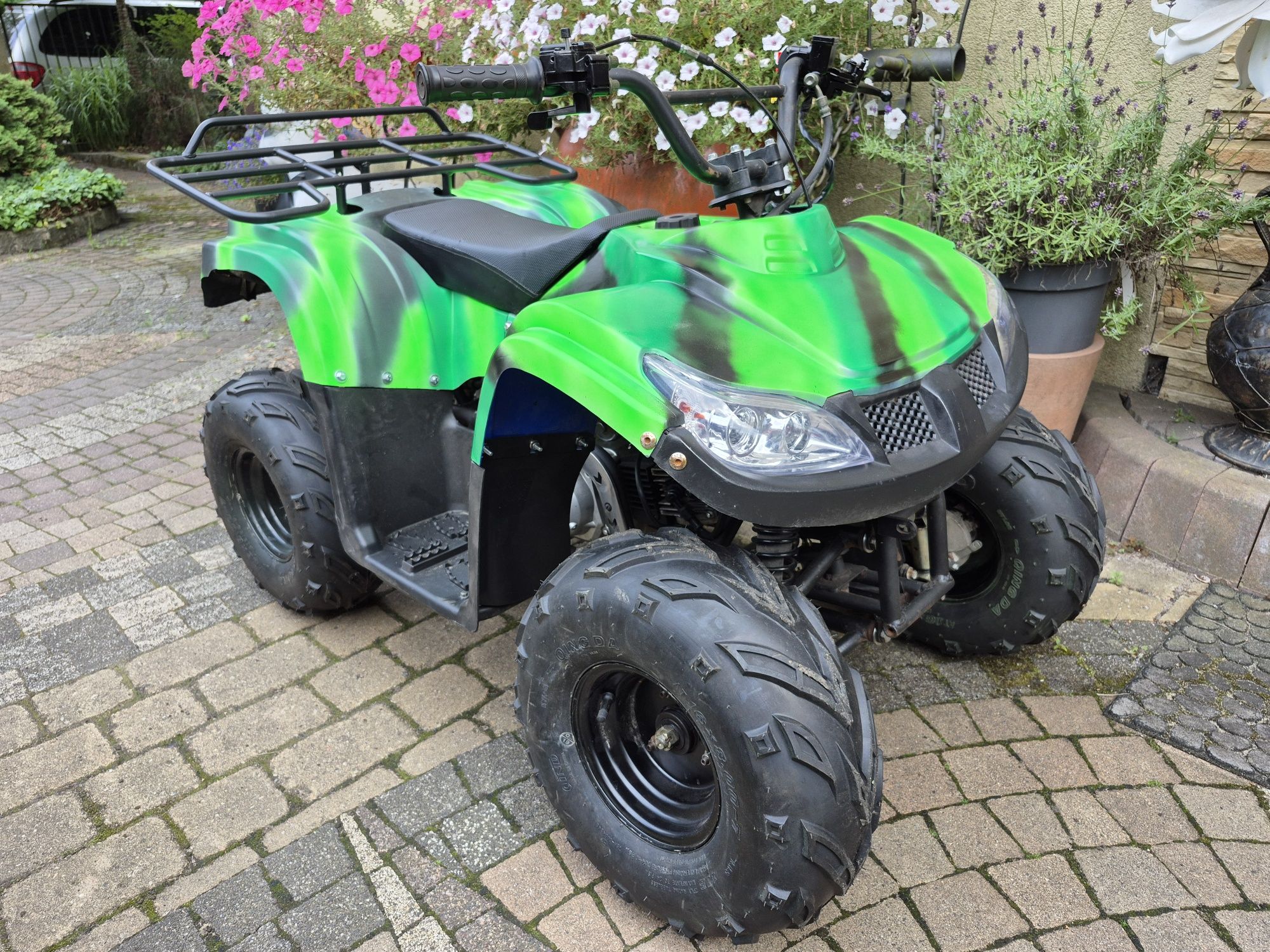 Quad 125 cm sprawny, nowe koła, 110 cm