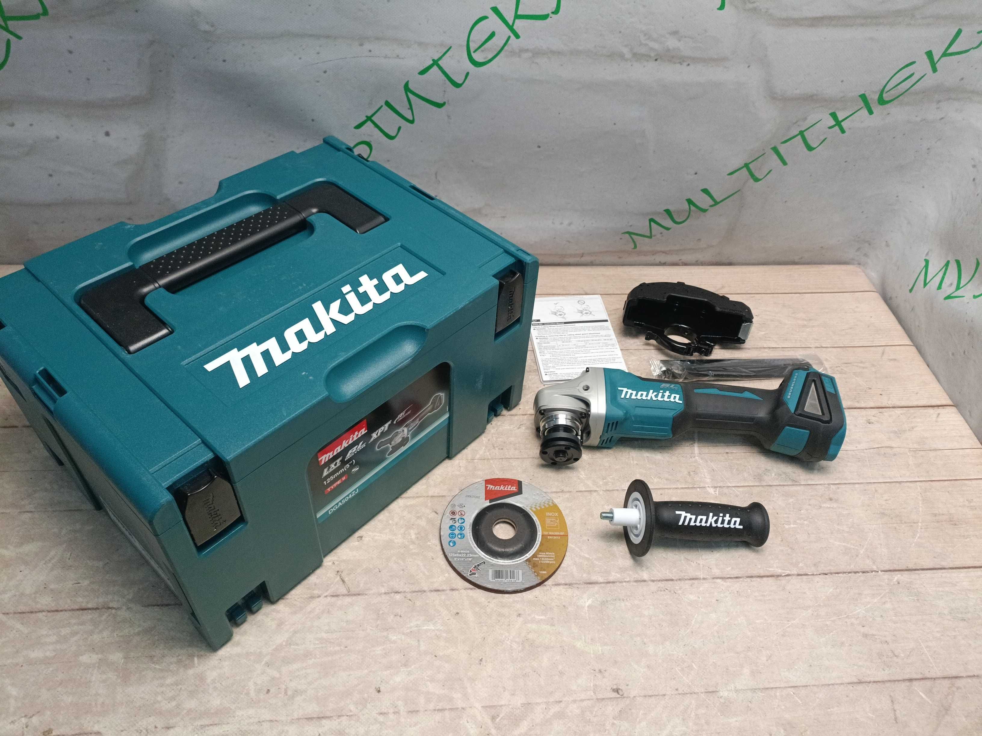 Makita DGA504 акумуляторна кутова шліфувальна машина болгарка 18В