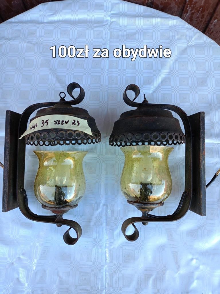 Lampy żelazo kute szkło