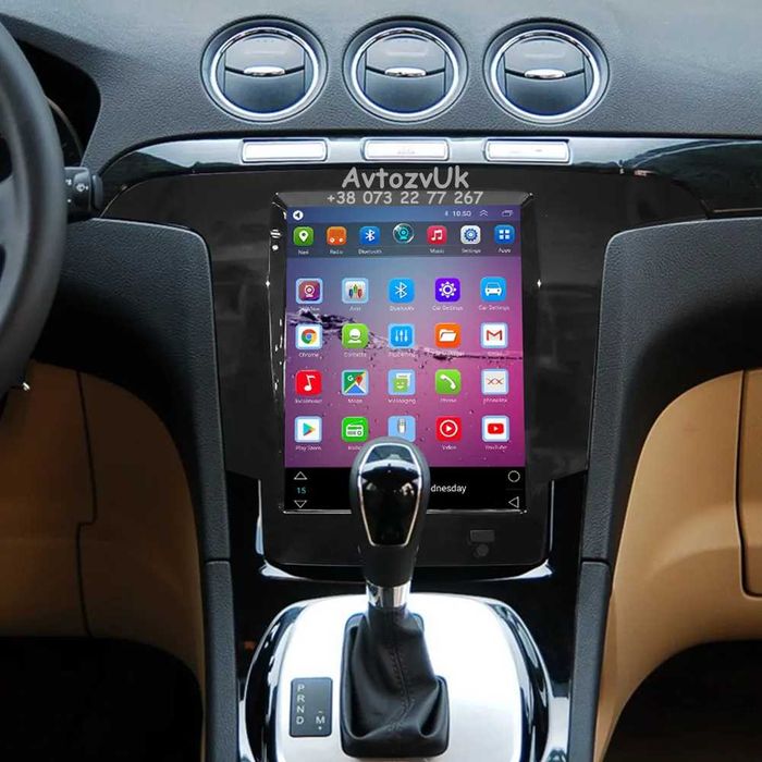 Android S-Max FORD C-Max Форд Ц-макс Tesla GPS USB CarPlay Магнитола