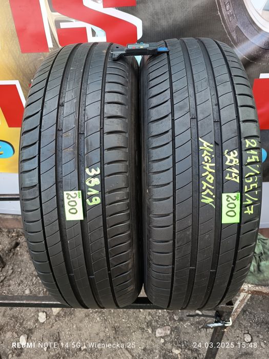 Opony letnie Para 215/65/17 Michelin! Montaż Gratis! Wysyłka!