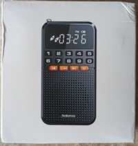 Мини FM-радио + Bluetooth колонка + TF музыкальный плеер + фонарик