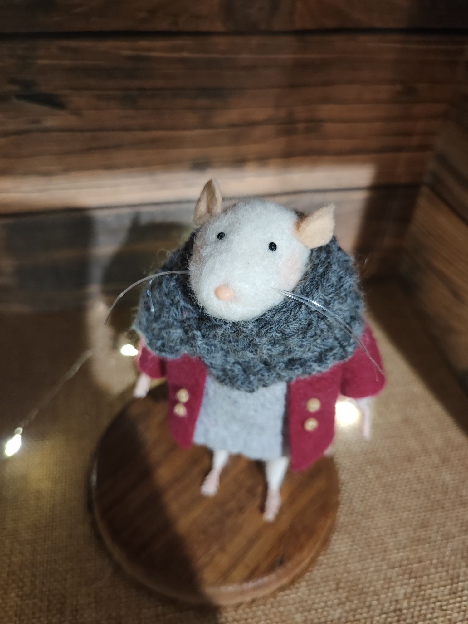 Myszka Fiszka myszka z filcu jak maileg na prezent handmade