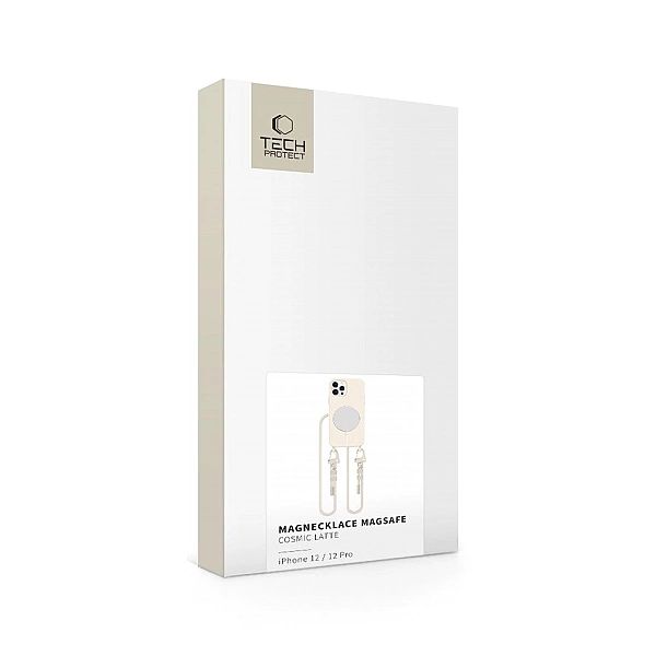 Tech-Protect Magnecklace Magsafe Iphone 12 / 12 Pro Cosmic Latte