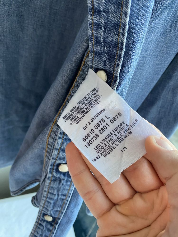Вінтажна джинсова сорочка Levi’s оригінал L-XL
