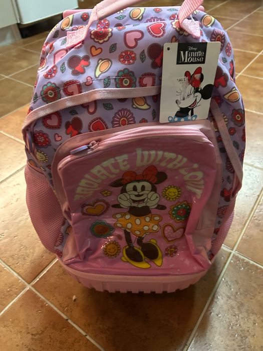 Mochila trolley Disney Minnie Mouse. Nova com etiqueta.