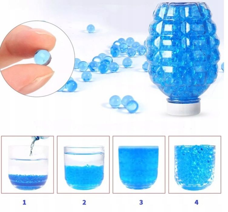 Wyrzutnia pistolet na strzałki piankowe kulki żelowe 2w1 Akumulator