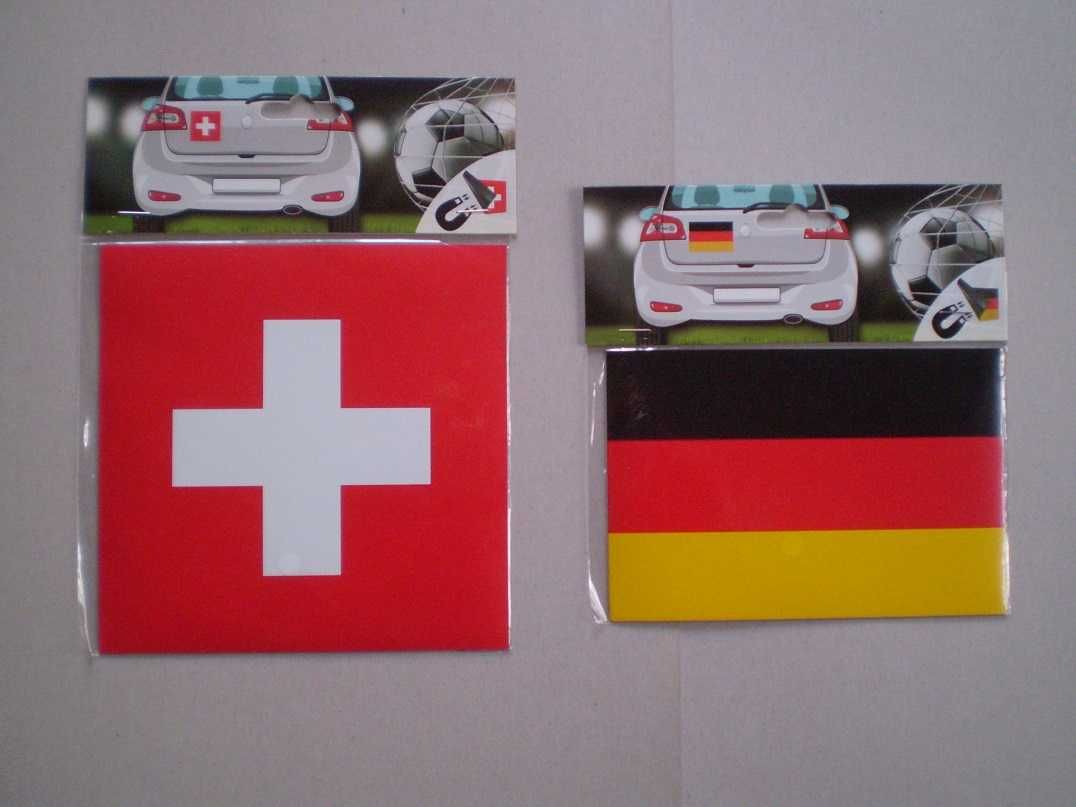 Магнитные наклейки на автомобиль Красный Крест и Флаг Германии большие