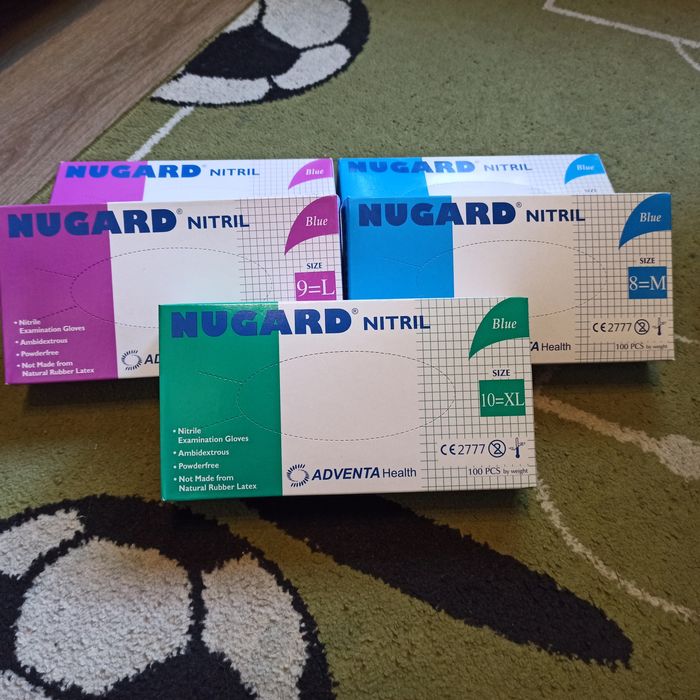 Rękawice rękawiczki nitrylowe Nugard Nitril