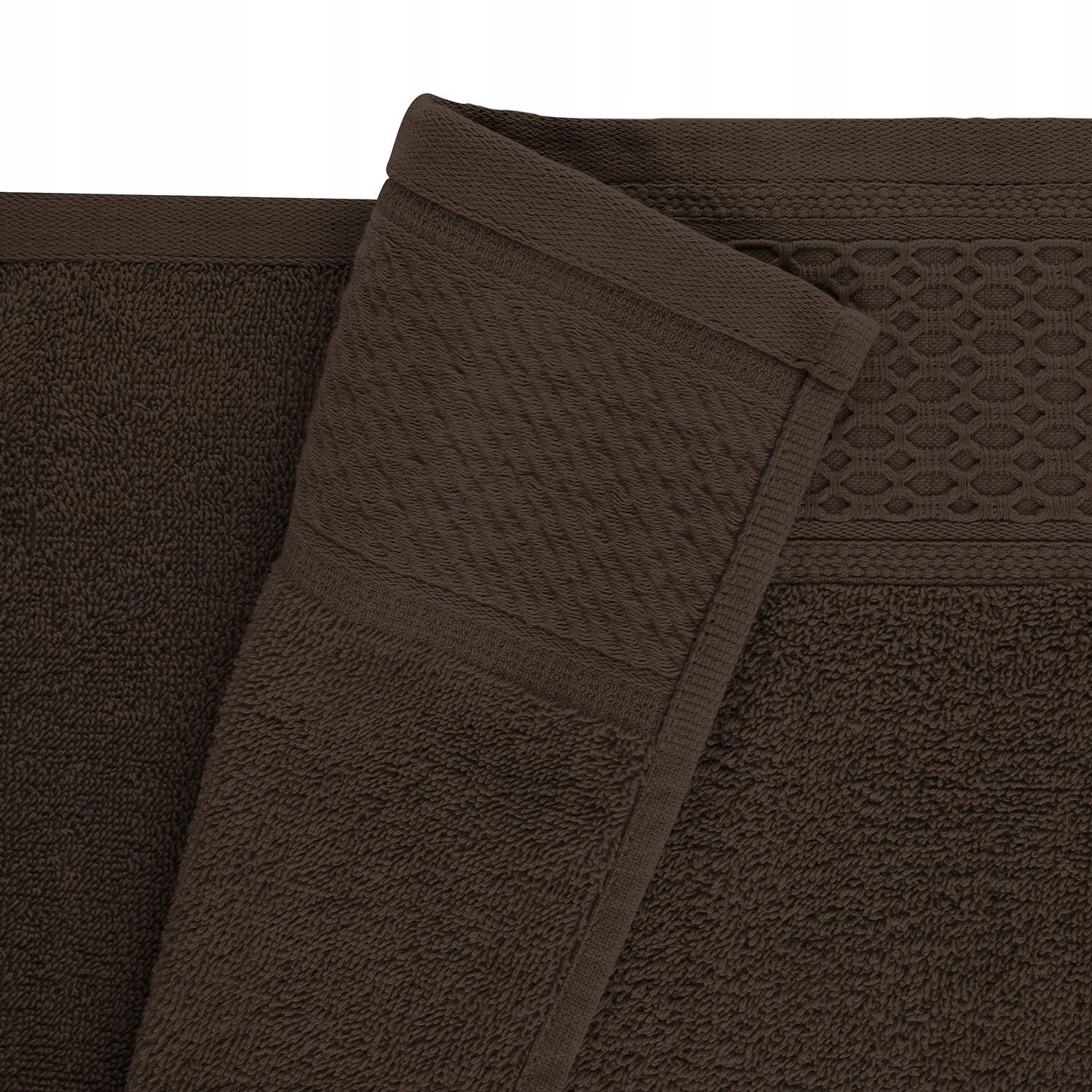 Ręcznik Solano 30x50 brązowy ciemny frotte