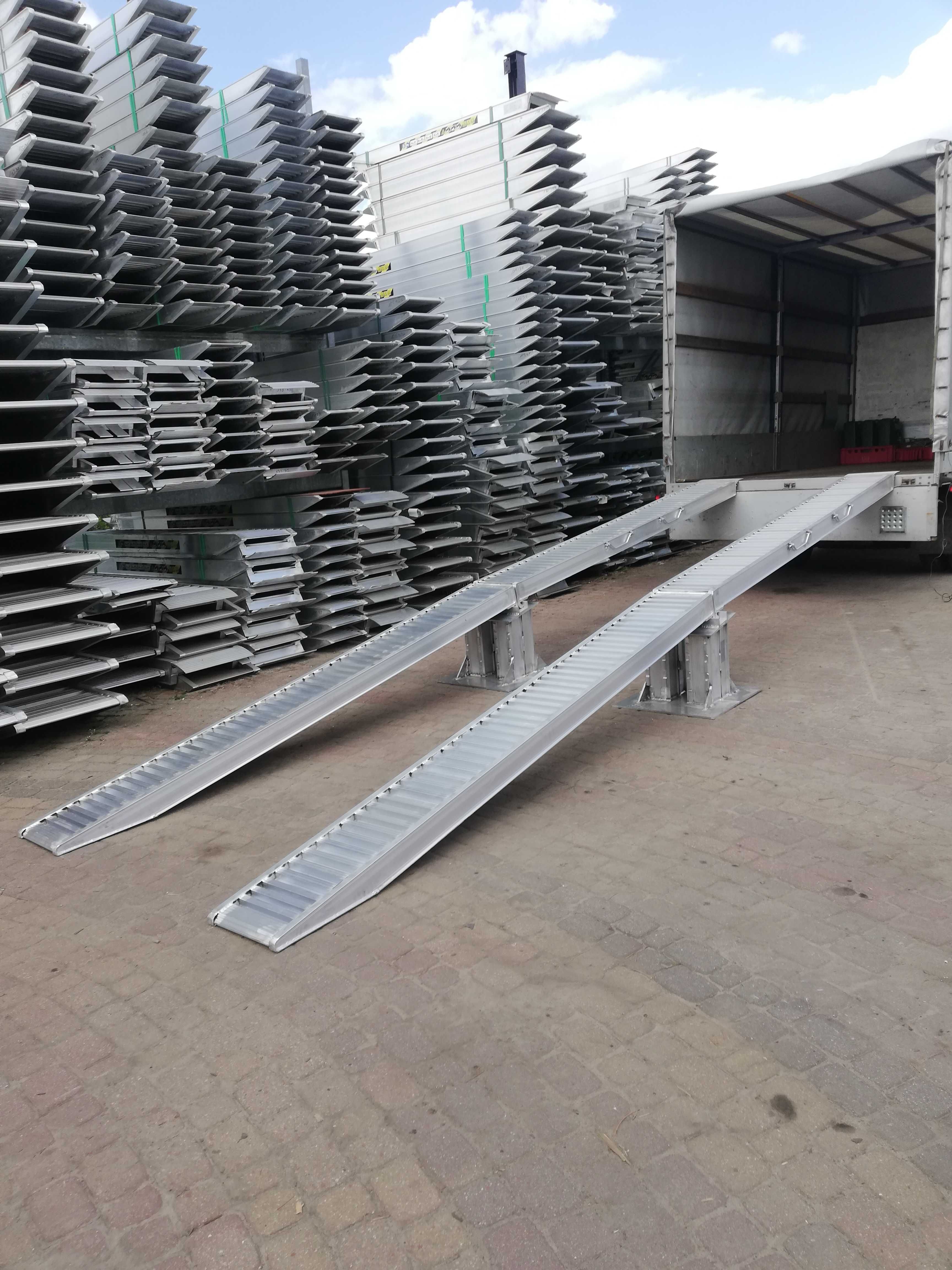 Najazdy Aluminiowe Włoskie 4,5m - 6300kg Dostawa 0zł