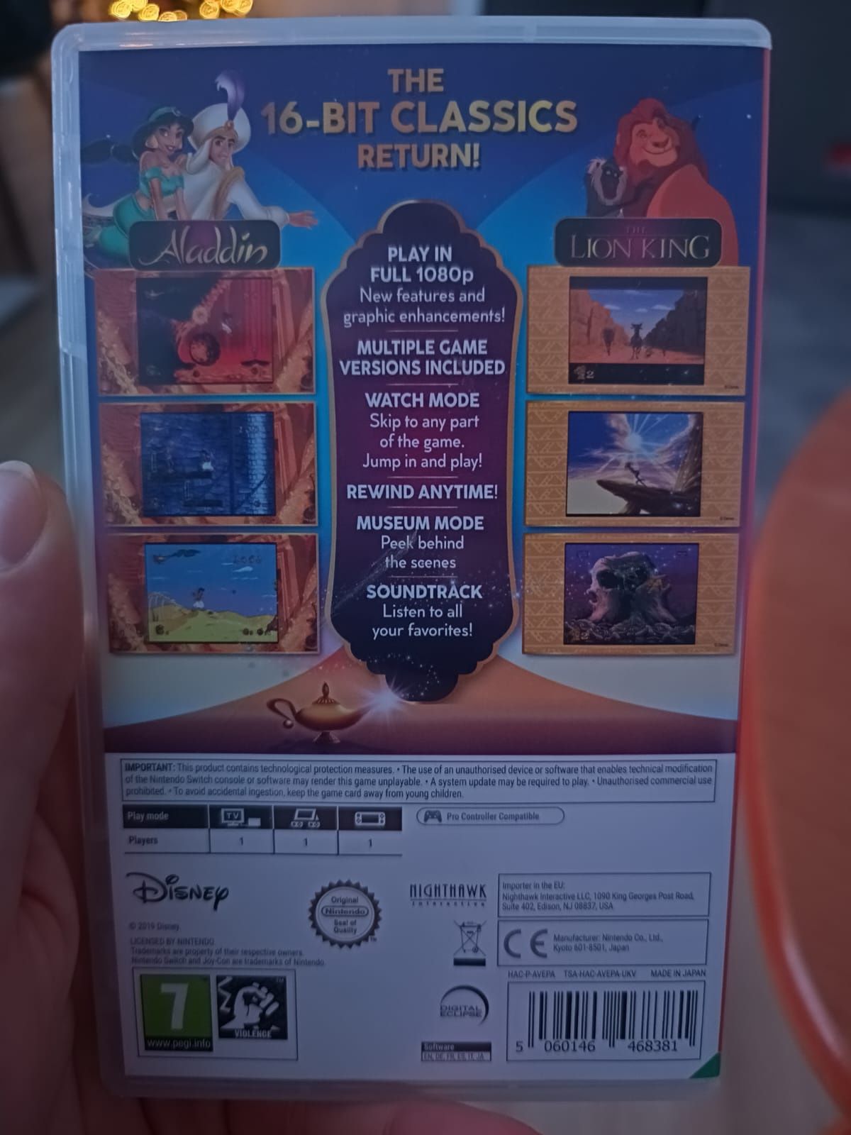 Aladdin and The King Lion Nintendo Switch
