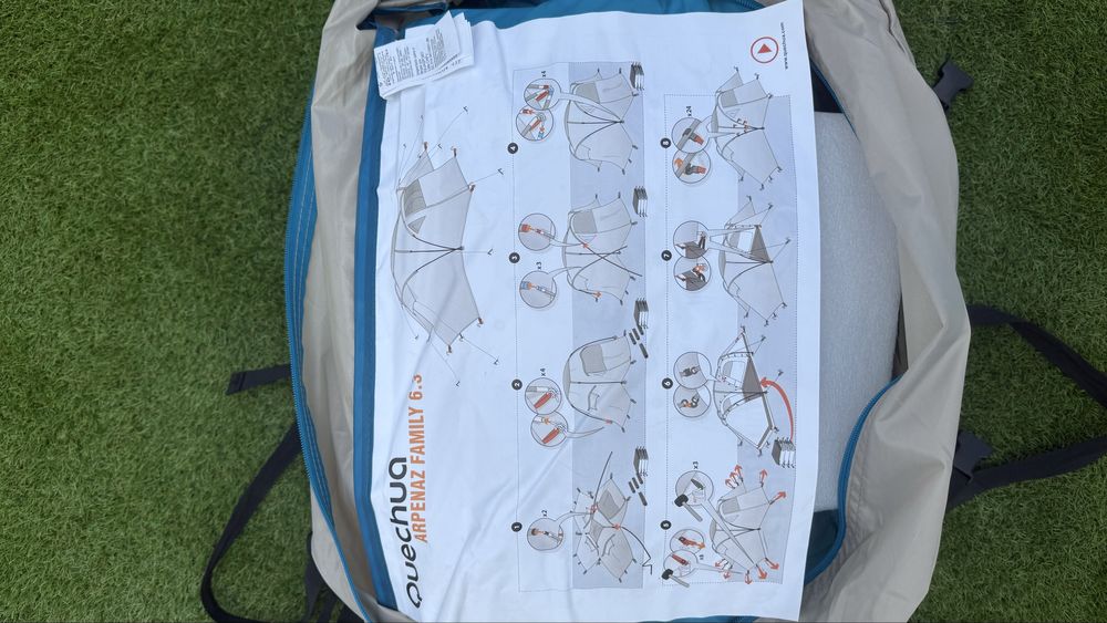 Tenda com duplo tecto para 6 pessoas