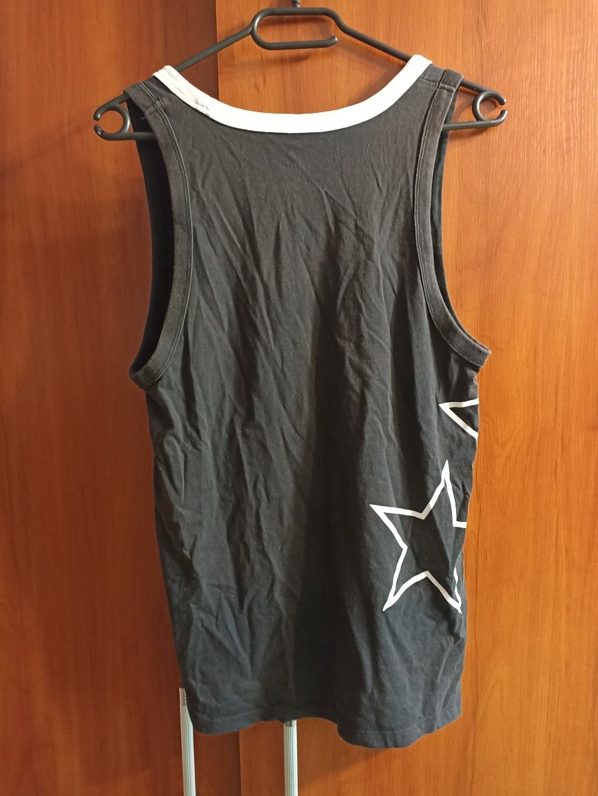 Top Converse czarny białe gwiazdki oryginalny L