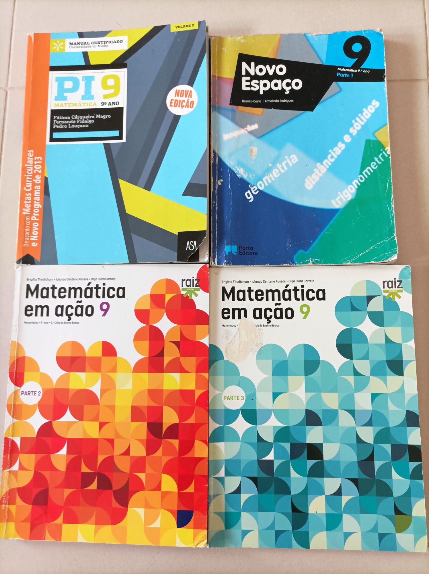 PI 9 / Novo Espaço 9 - Matemática 9º Ano - Partes soltas