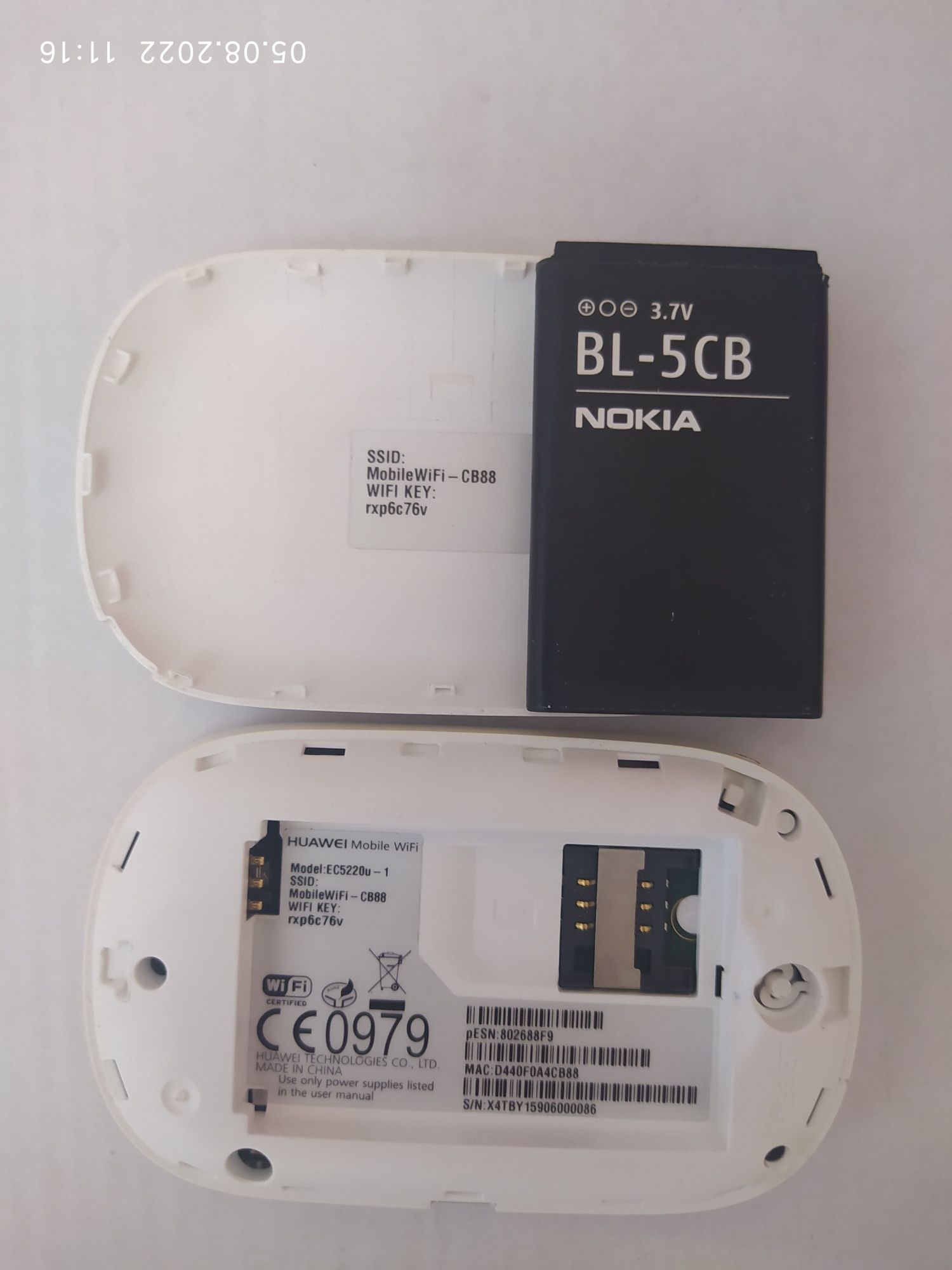 Модем Huawei mobile wifi EC522u-1