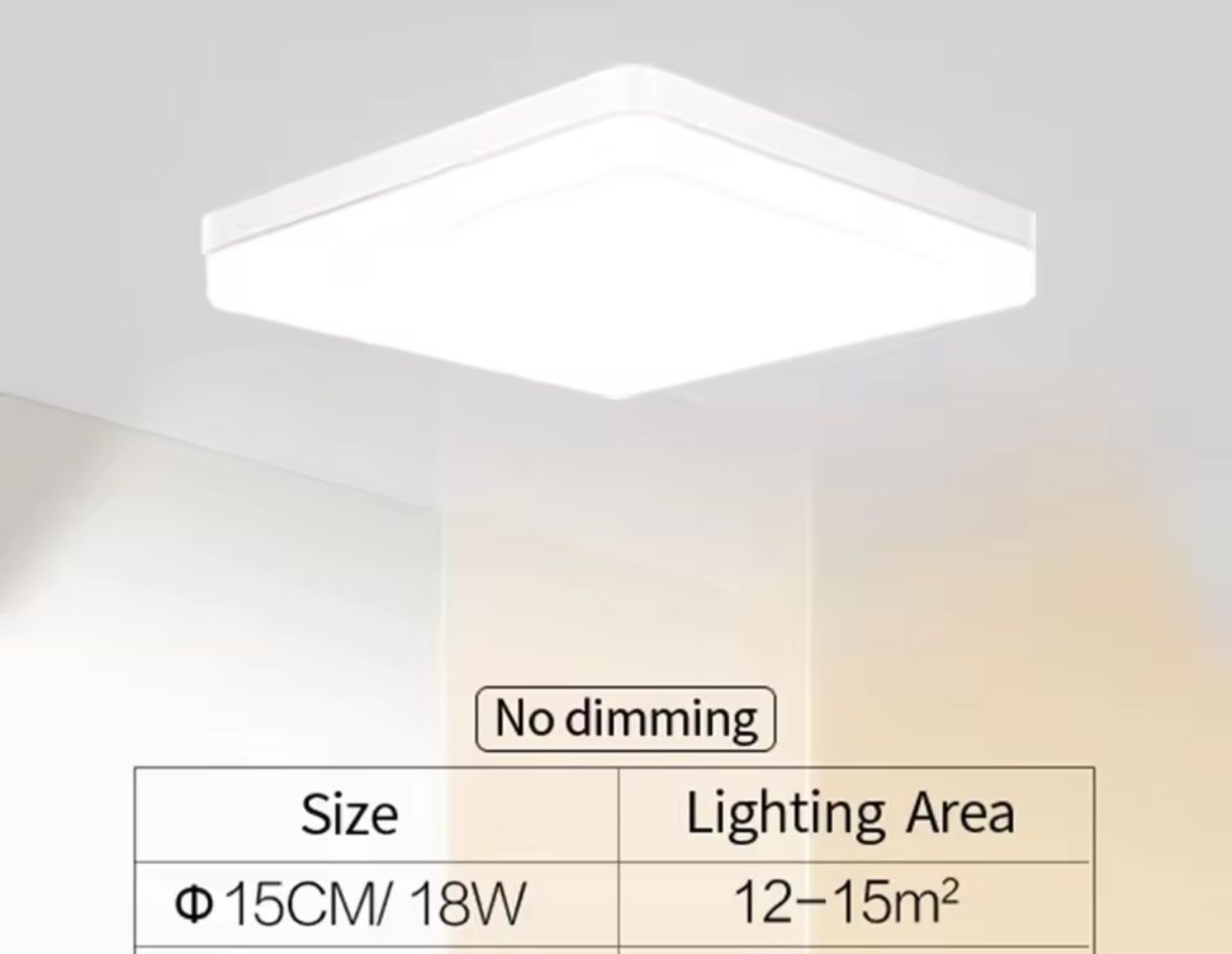 Panel LED 15cmx15cm 18W