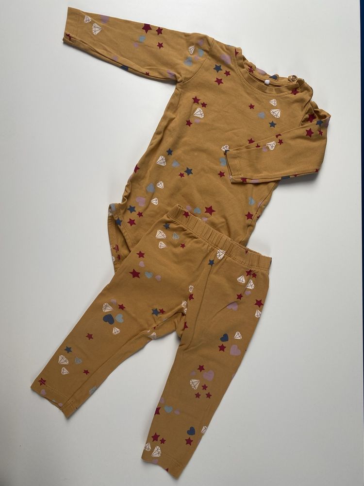 Komplet zestaw body i legginsy 3 sztuki Name it rozmiar 74